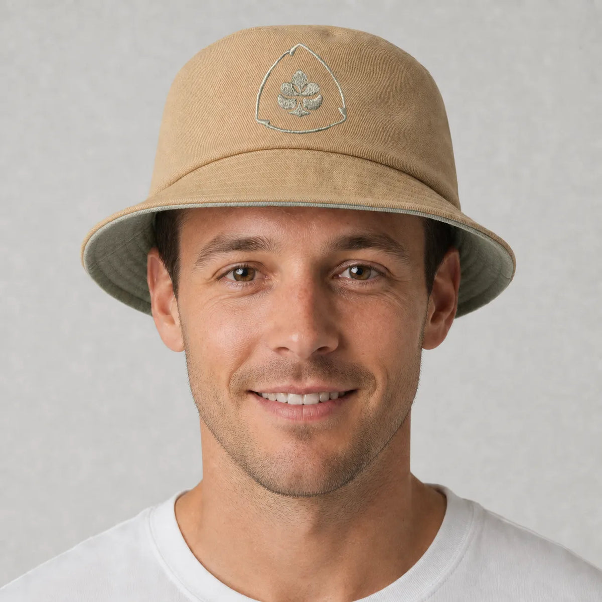 Bucket Hat Caramelo e Verde Masc