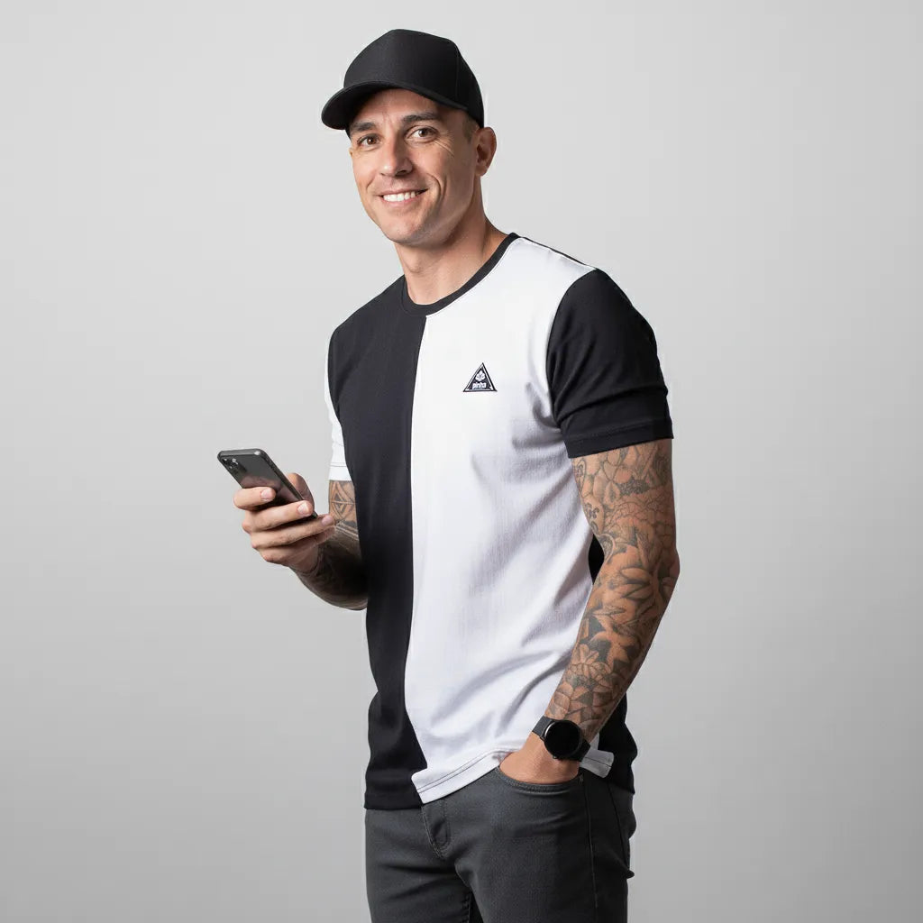 Camiseta Half Side - Algodão Orgânico