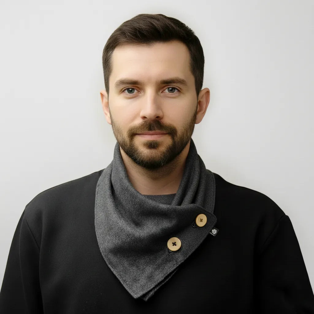 Cachecol Bandana - Grafite