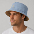Bucket Hat Caramelo e Azul