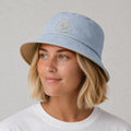 Bucket Hat Caramelo e Azul Feminino