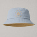 Bucket Hat Caramelo e Azul Feminino