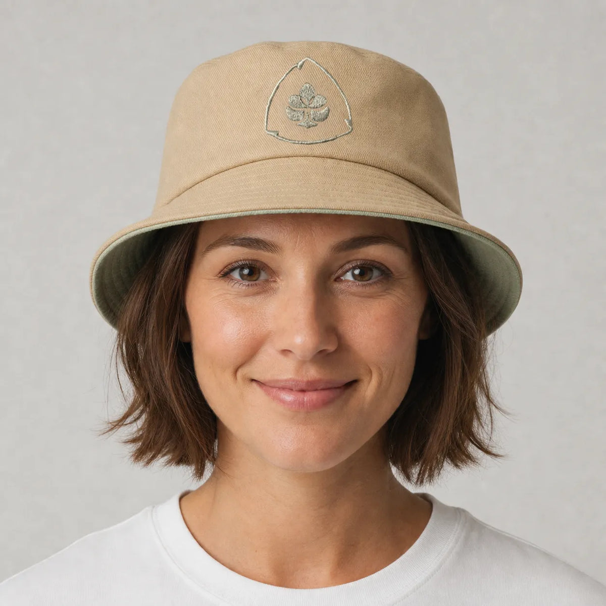 Bucket Hat Caramelo e Verde Fem