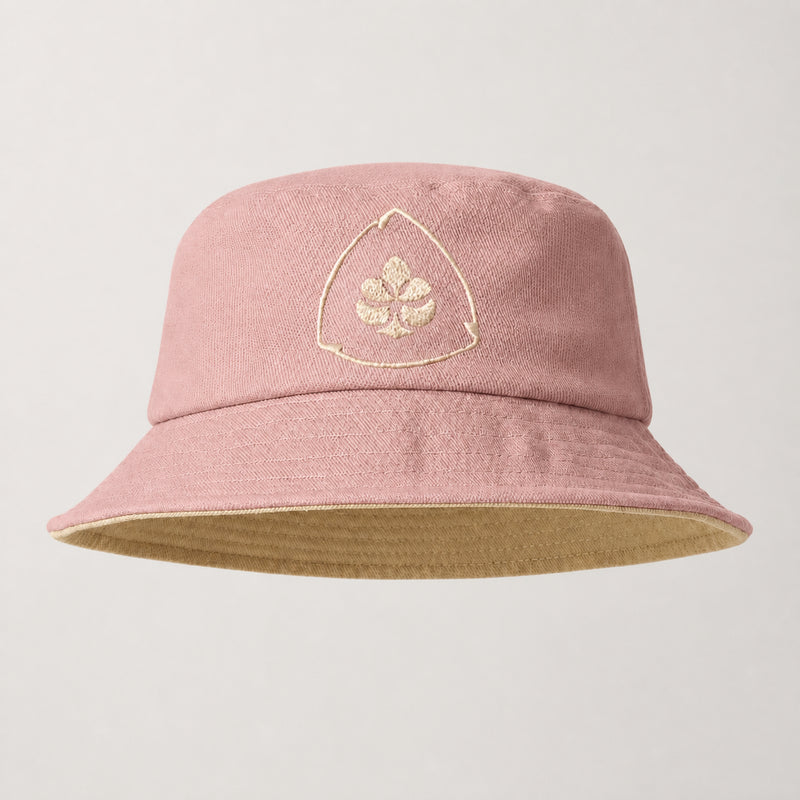 Bucket Hat Caramelo e Rosa