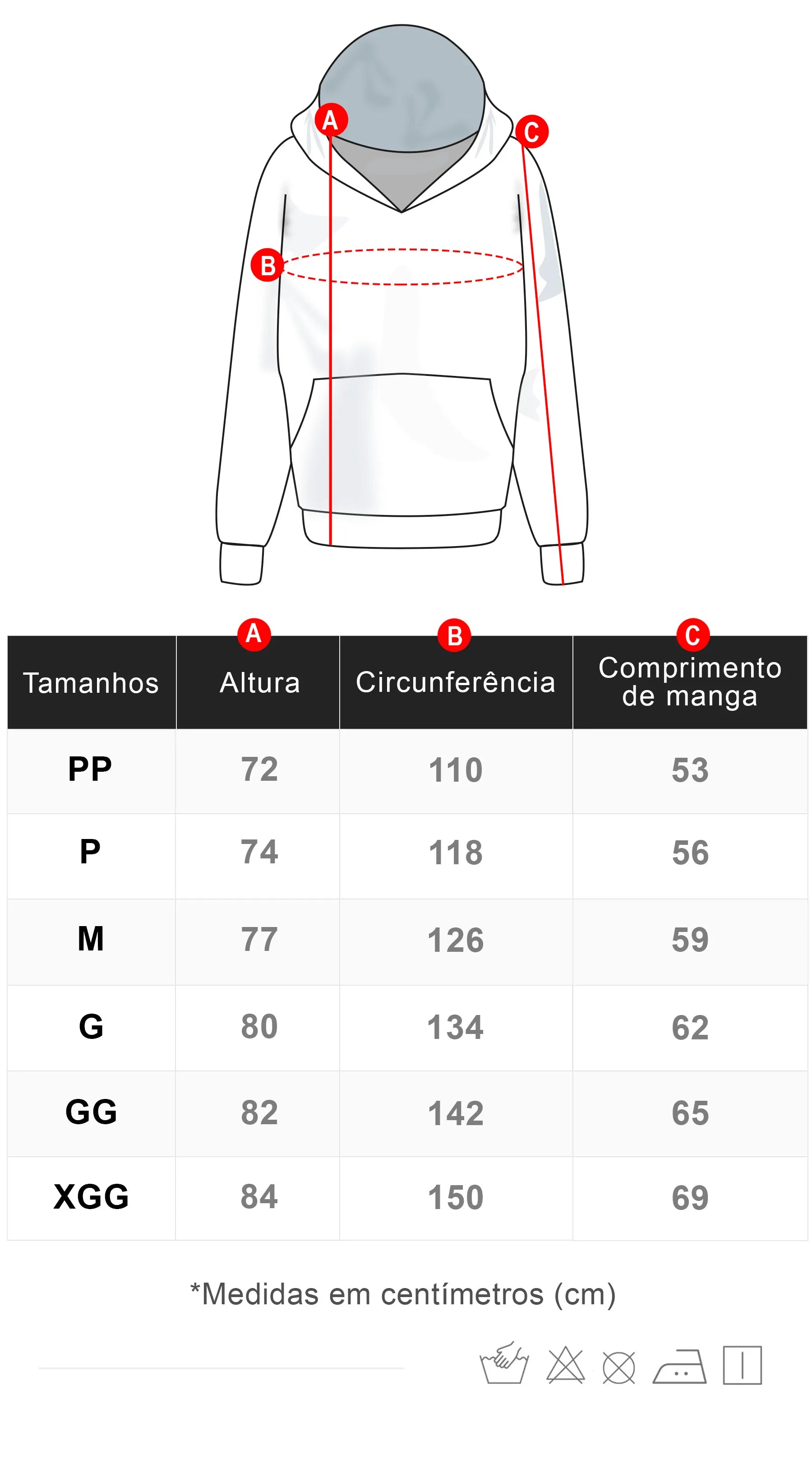 Tabela de Medidas