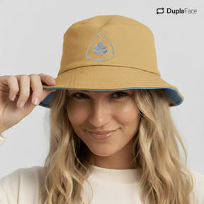 Bucket Hat Dupla Face - Caramelo & Azul