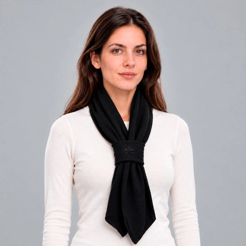 Cachecol Gravata Preto Feminino