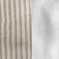 Cachecol Bandana Creme com listras pratas