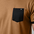 Camiseta com Bolso Caramelo