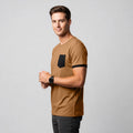Camiseta com Bolso Caramelo