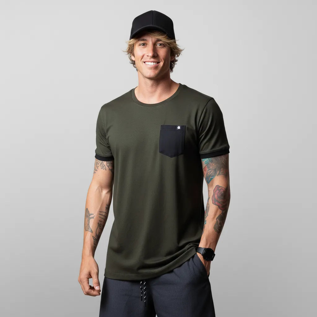 Camiseta com Bolso