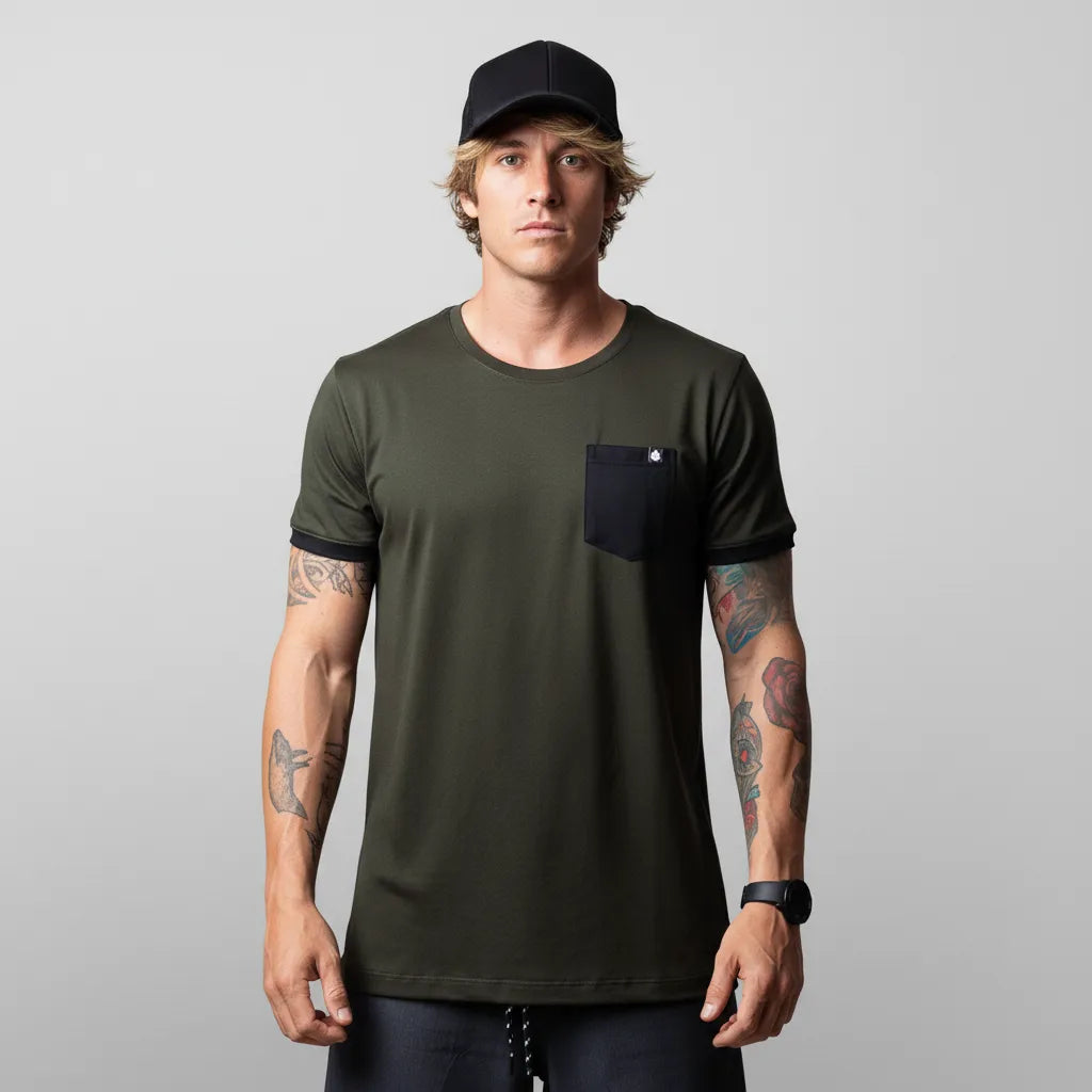 Camiseta com Bolso