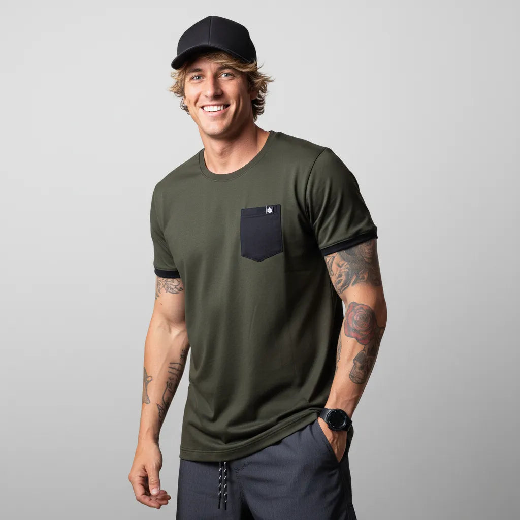 Camiseta com Bolso
