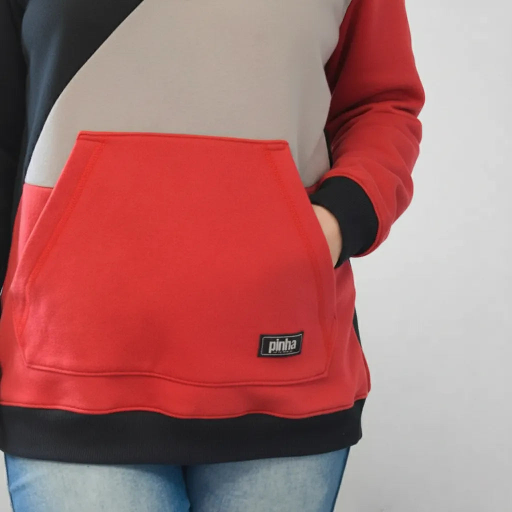 Moletom com capuz Geometric