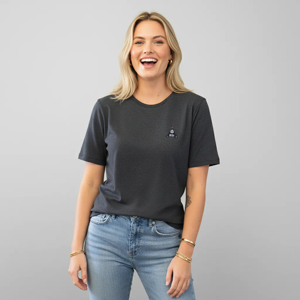 Camiseta Gola redonda - Grafite