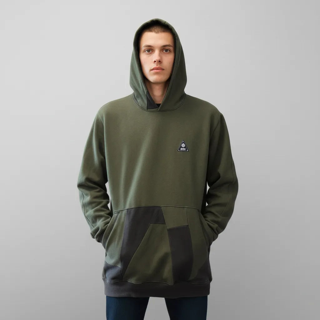 Moletom Canguru Green & Black