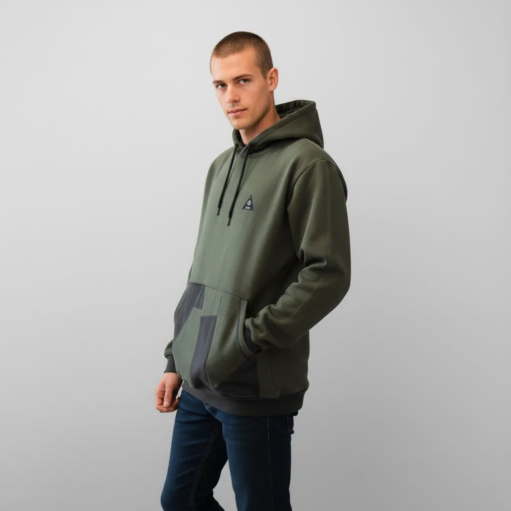 Moletom Canguru Green & Black