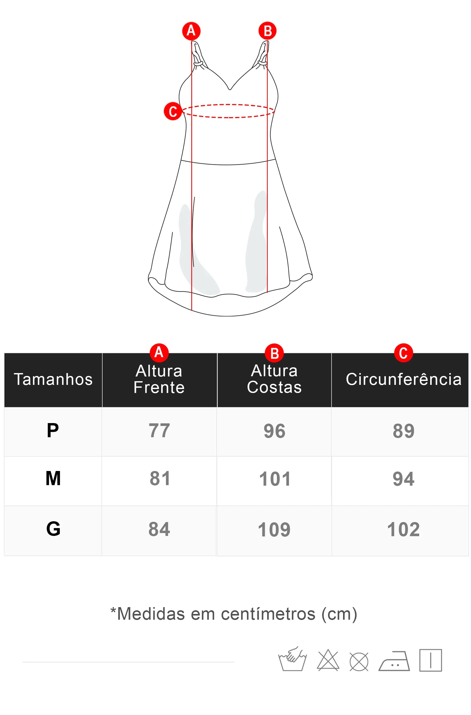 Tabela de Medidas