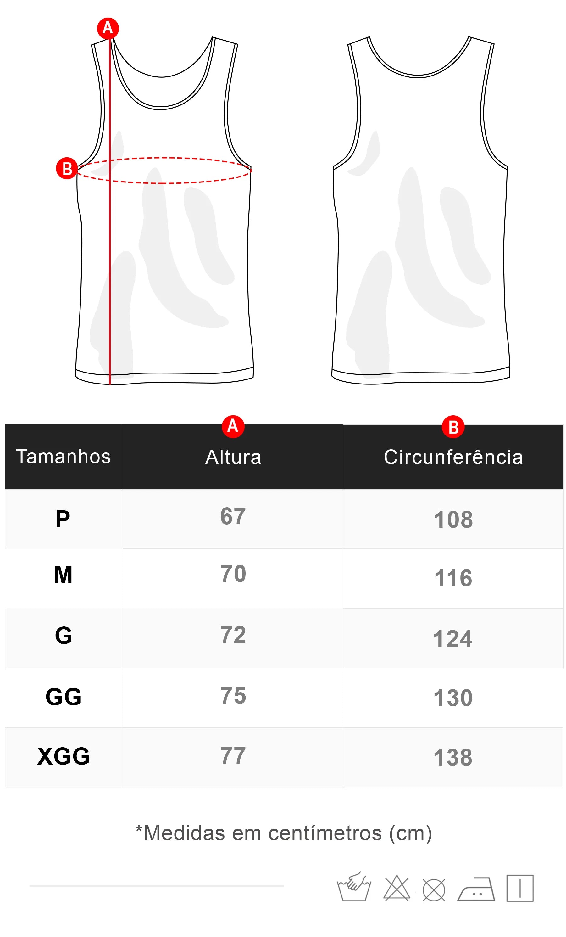 Tabela de Medidas
