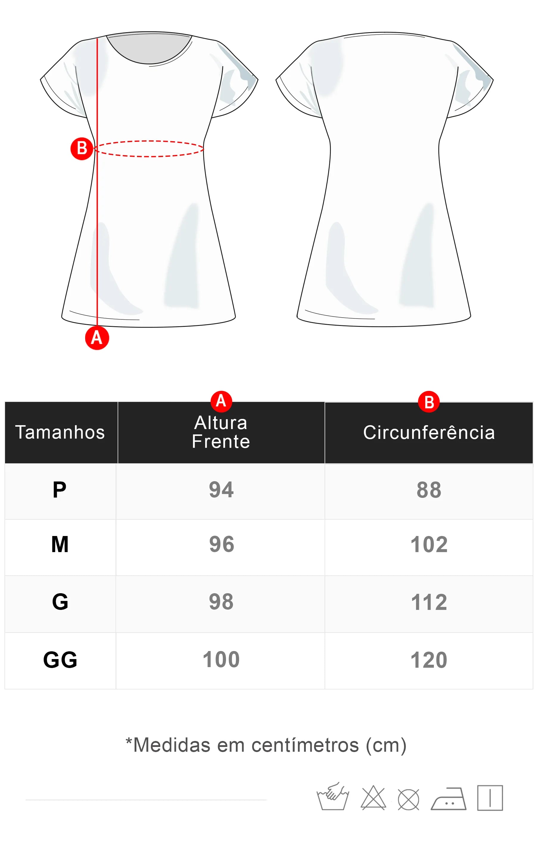 Tabela de Medidas