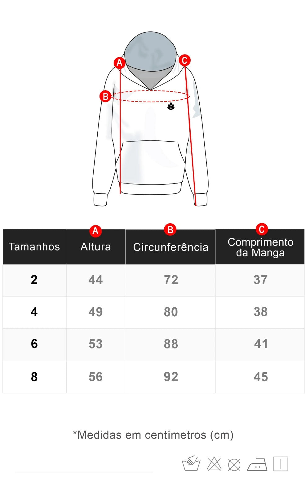 Tabela de Medidas