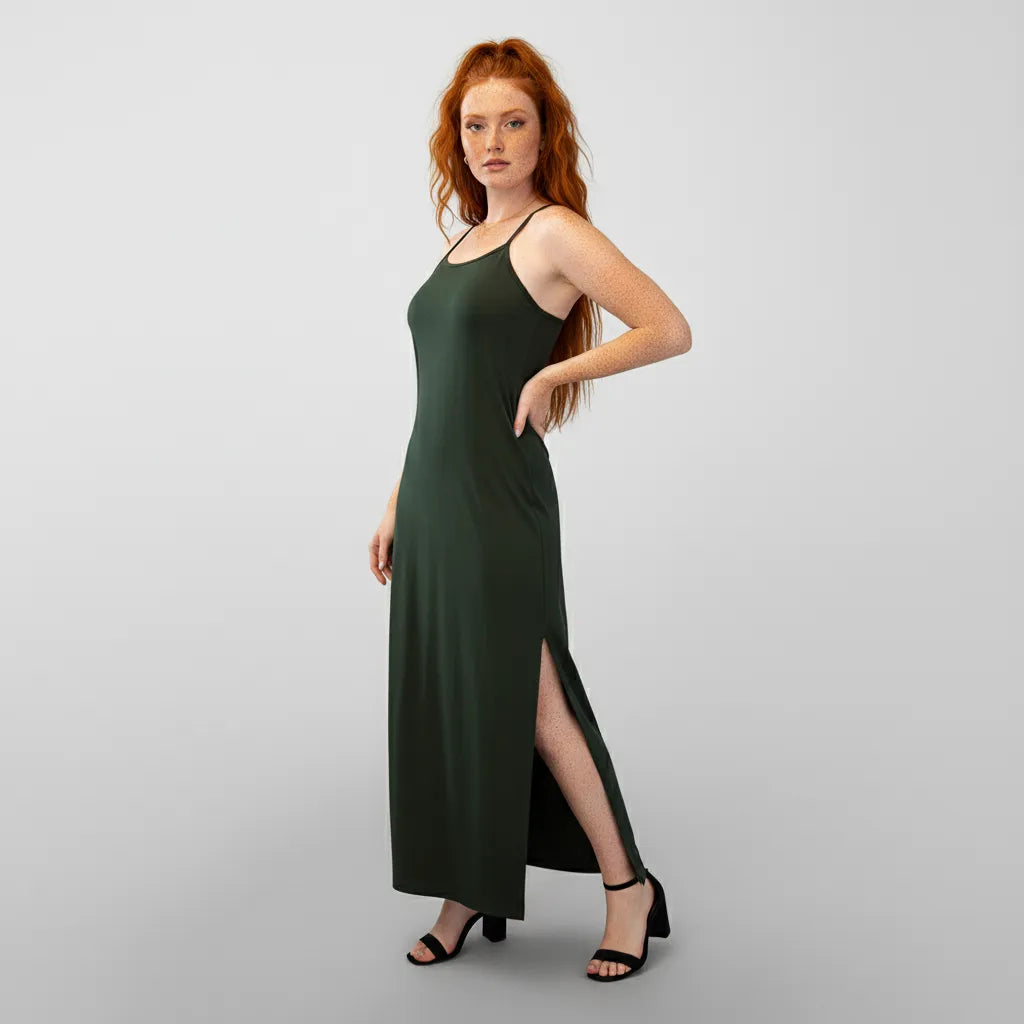 Vestido Maxi - com Alças