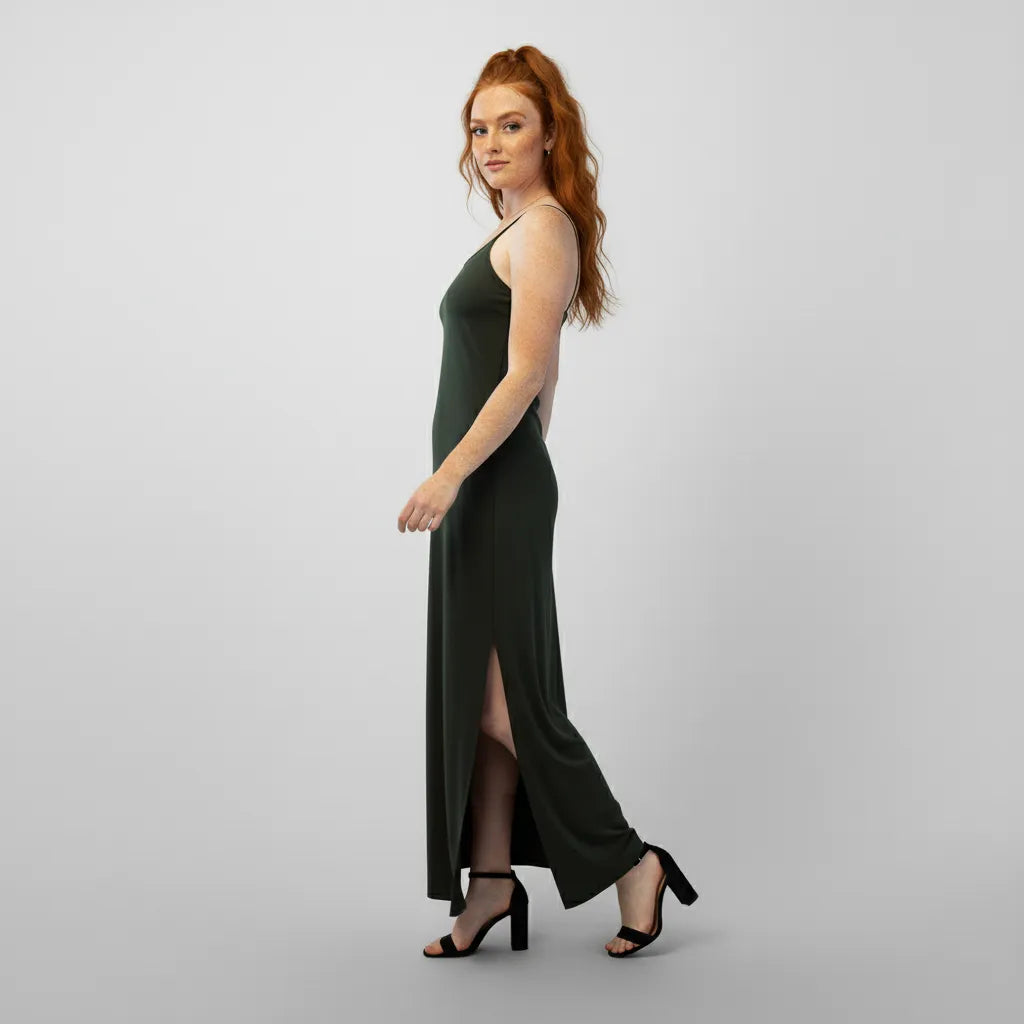 Vestido Maxi - com Alças