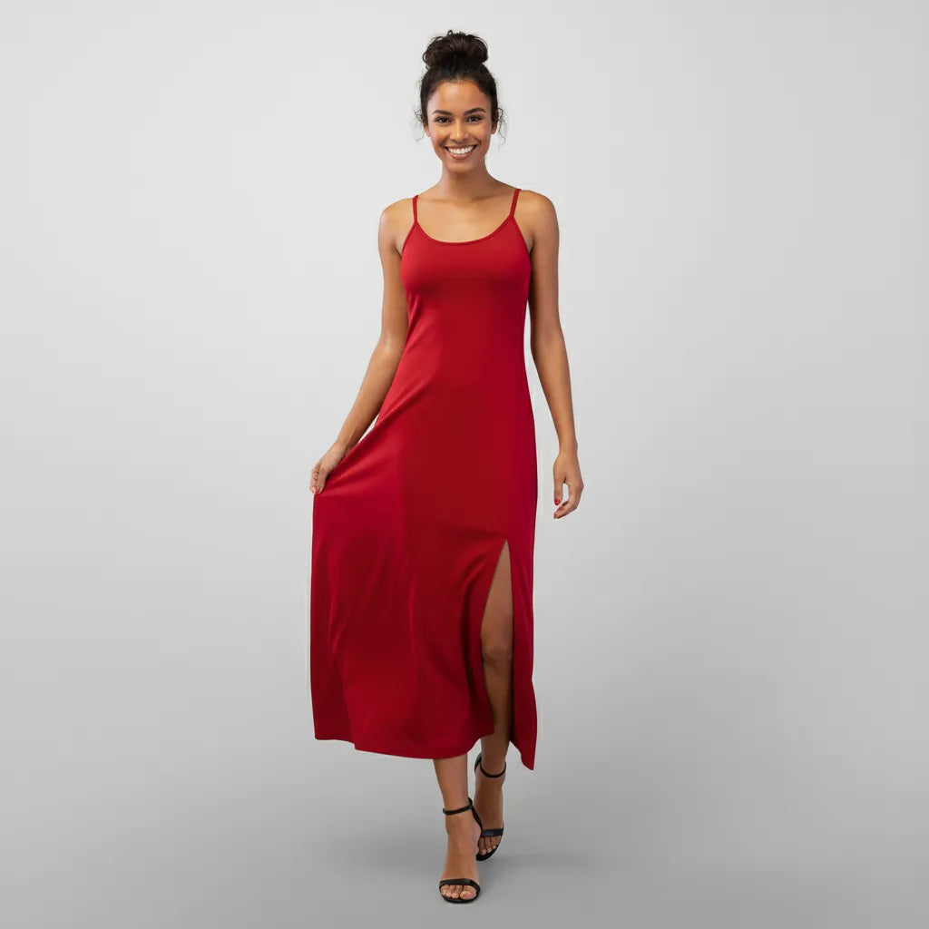 Vestido Maxi - com Alças