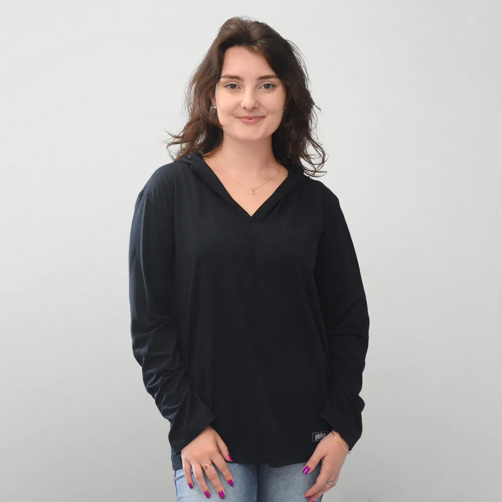 Camiseta Manga Longa - com Capuz