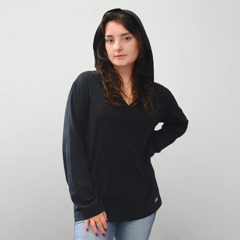 Camiseta Manga Longa - com Capuz